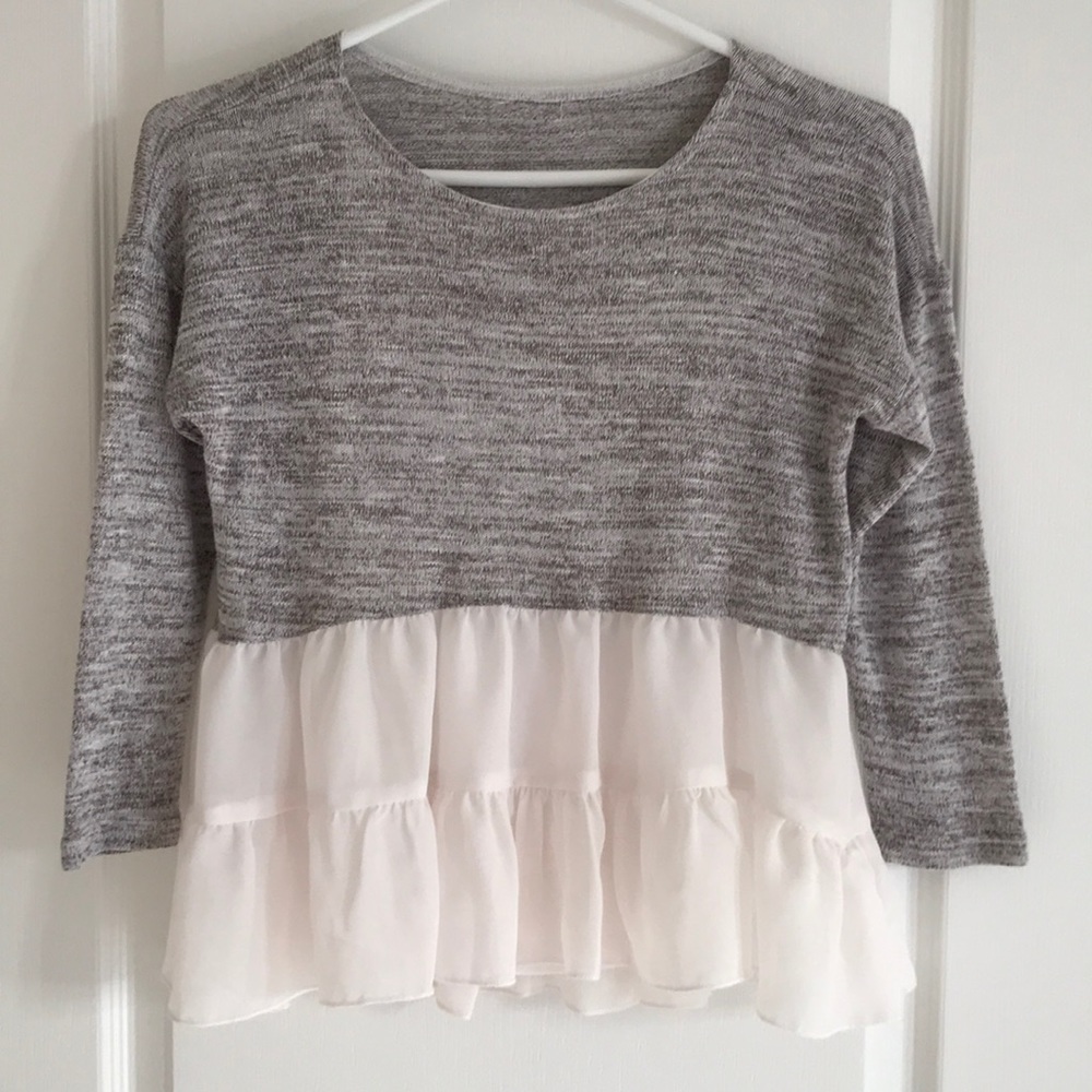 Tru Luv two pieces 3/4 sleeves sweater